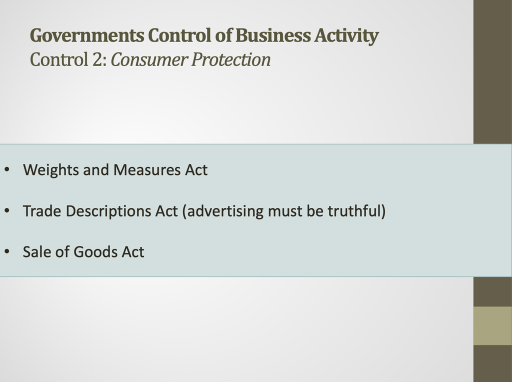 Government Objectives Presentation Notes